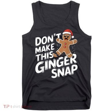Fun Gingerbread Man Christmas & Women Graphic Tank Top