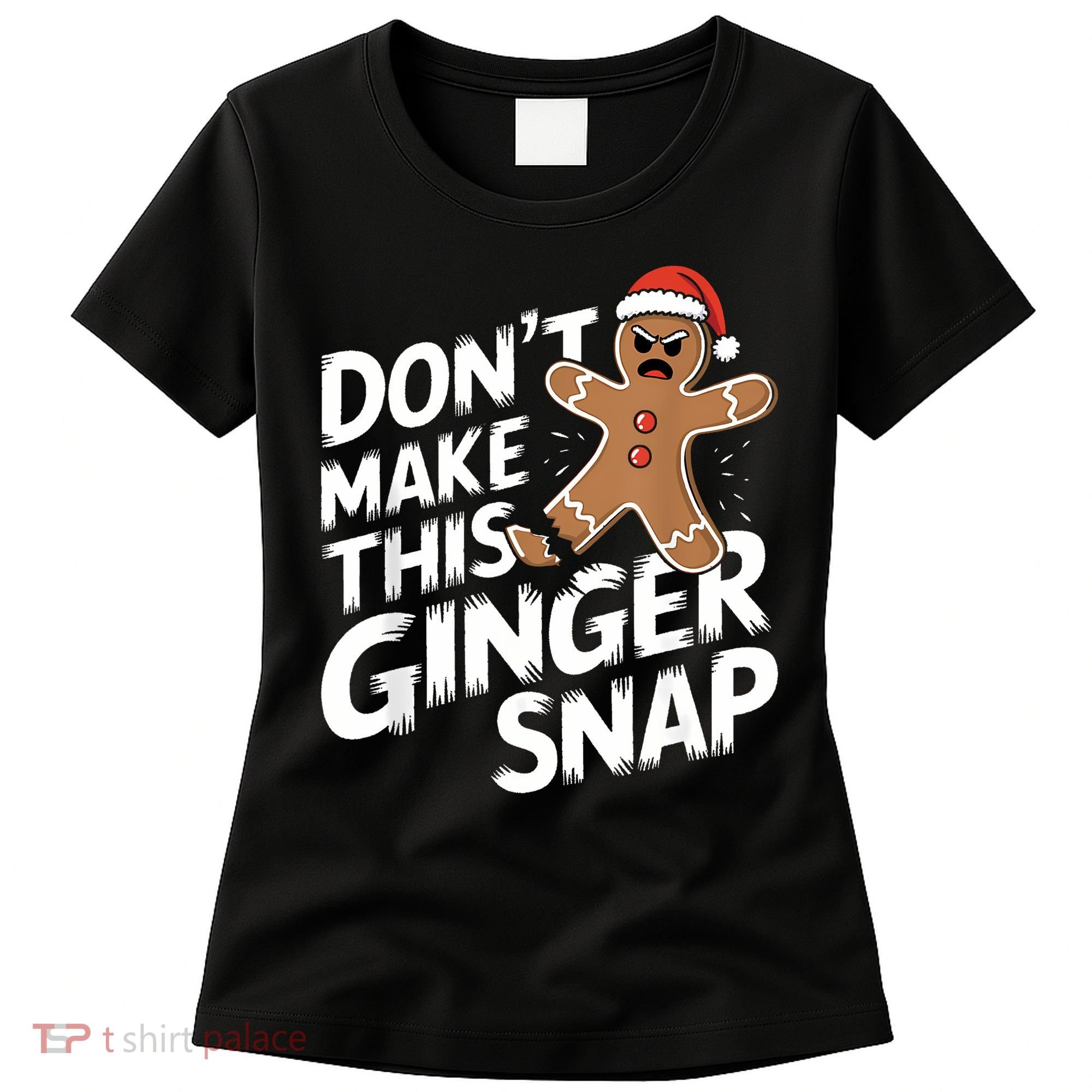 Fun Gingerbread Man Christmas & Women Graphic Women's T-Shirt