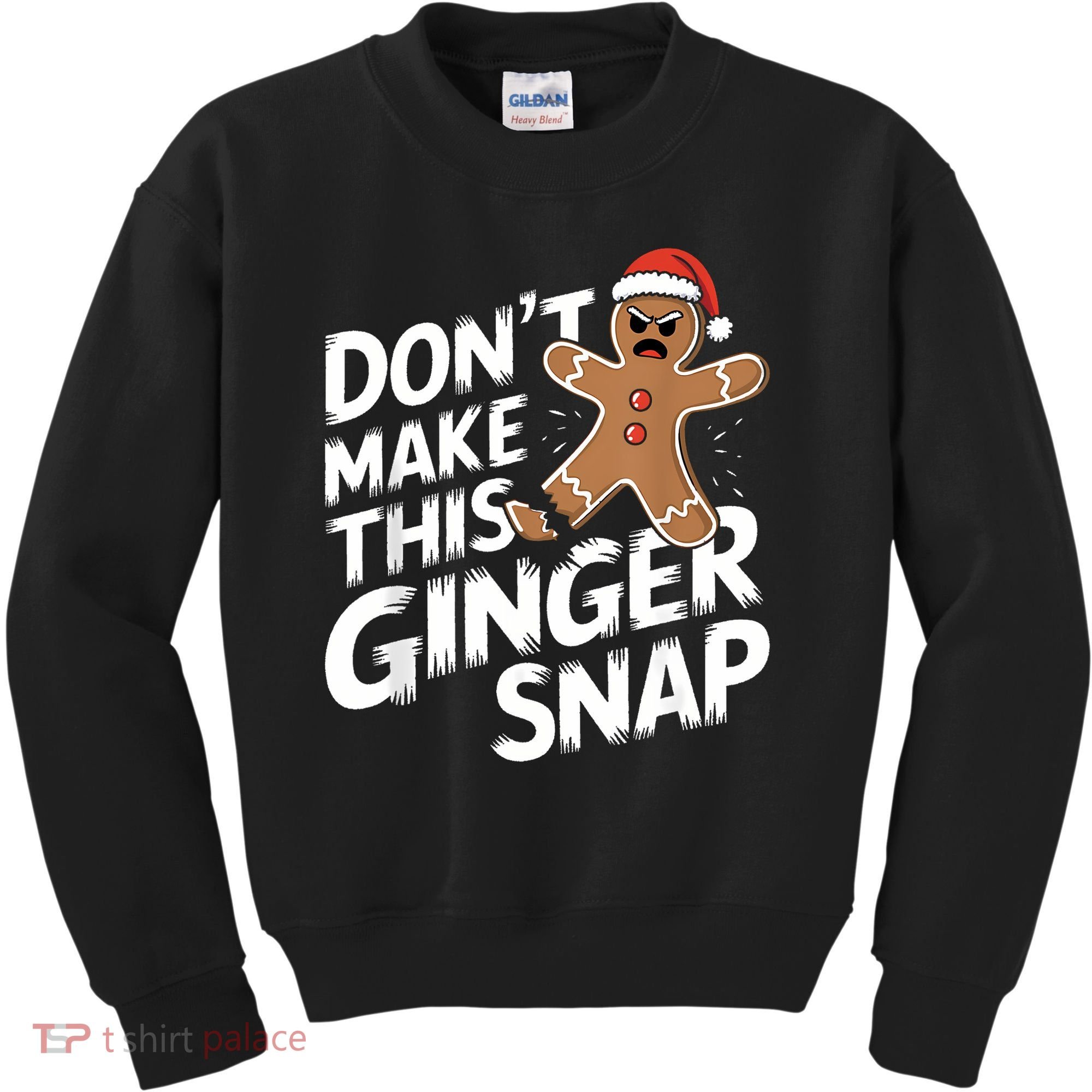 Fun Gingerbread Man Christmas & Women Graphic Kids Sweatshirt
