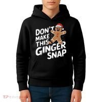 Fun Gingerbread Man Christmas & Women Graphic Kids Hoodie thumb 4