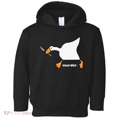 Funny Goose Murder Toddler Hoodie