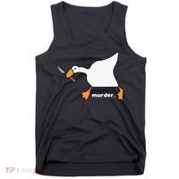 Funny Goose Murder Tank Top thumb 0