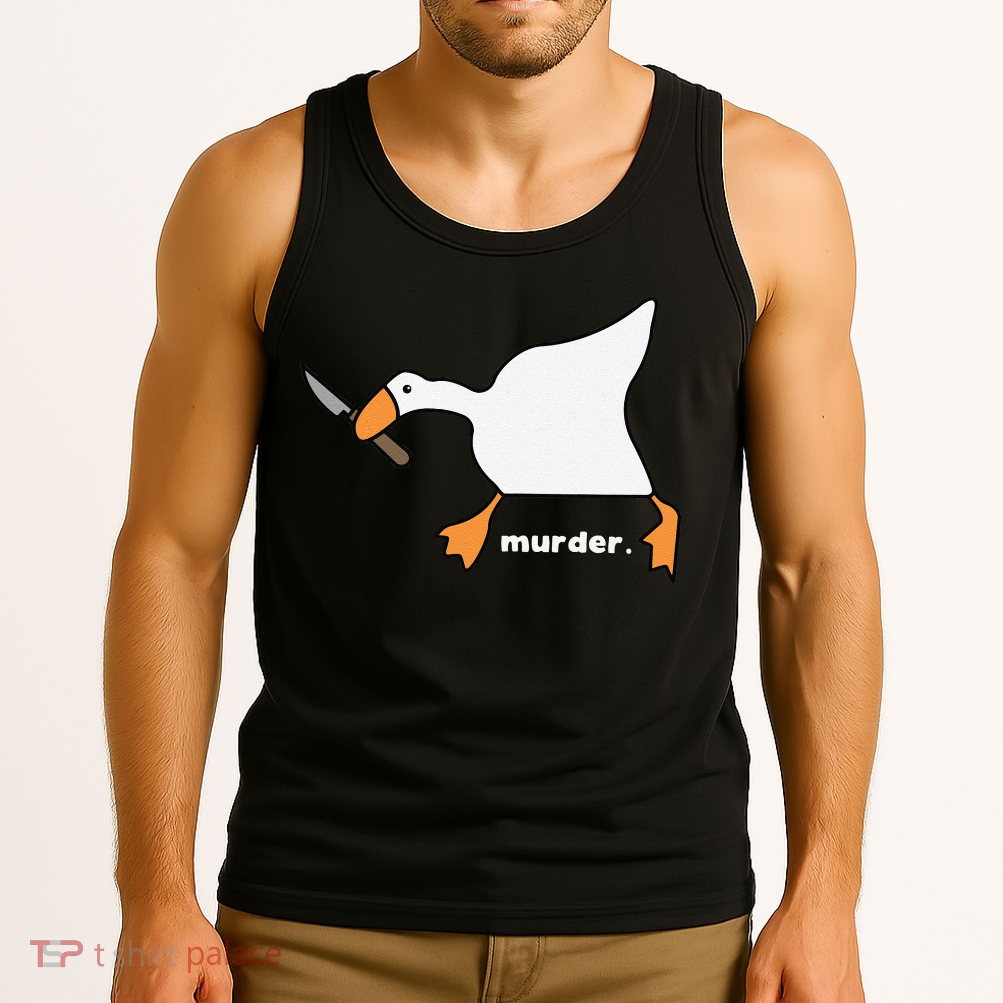 Funny Goose Murder Tank Top
