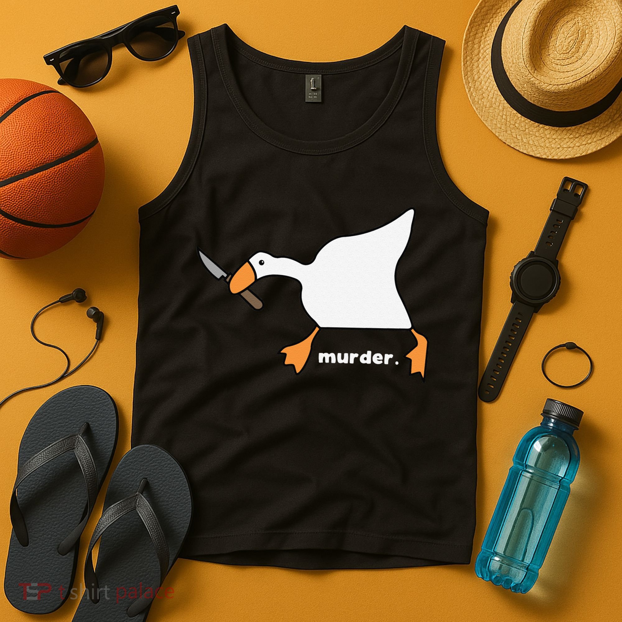 Funny Goose Murder Tank Top