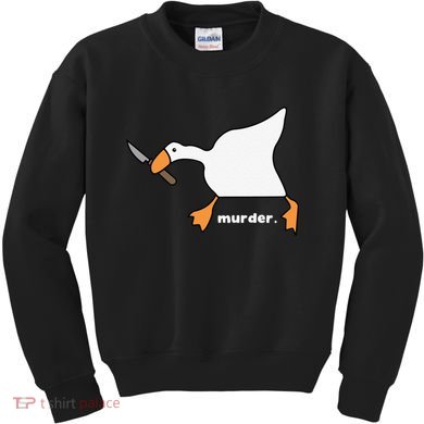 Funny Goose Murder Kids Sweatshirt