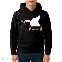Funny Goose Murder Kids Hoodie thumb 4