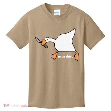 Funny Goose Murder Kids T-Shirt