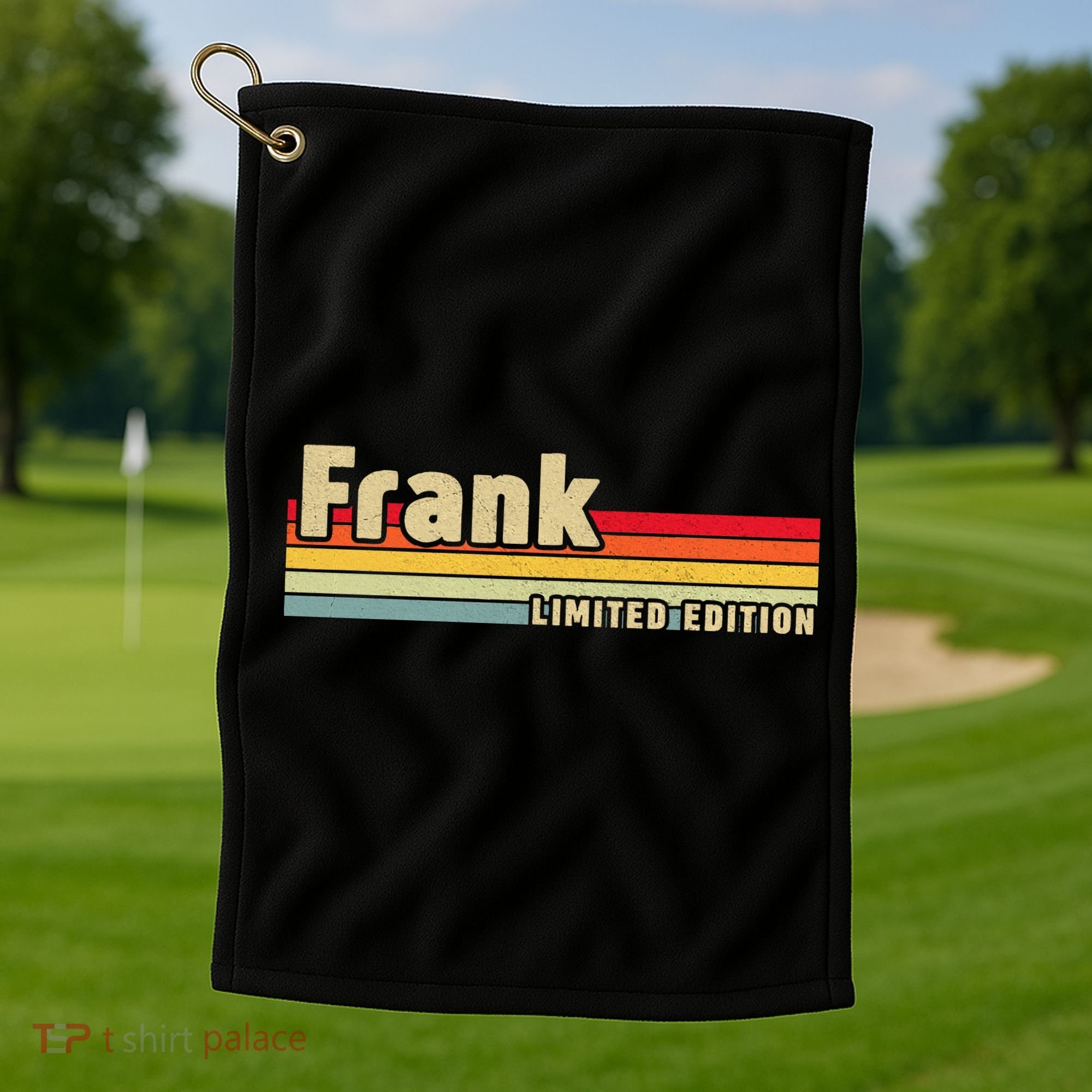Frank Gift Name Personalized Birthday Funny Christmas Golf Towel