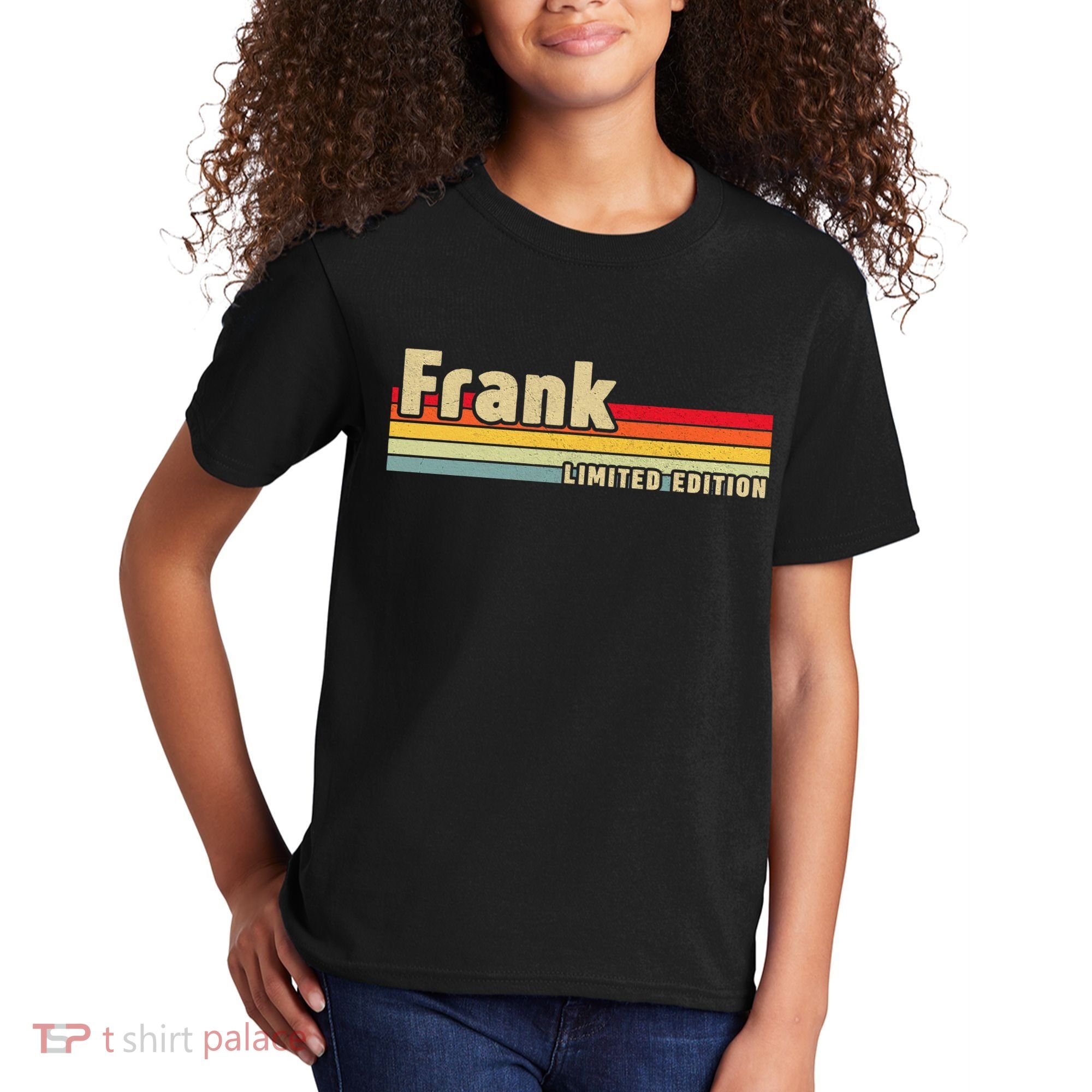 Frank Gift Name Personalized Birthday Funny Christmas Kids T-Shirt