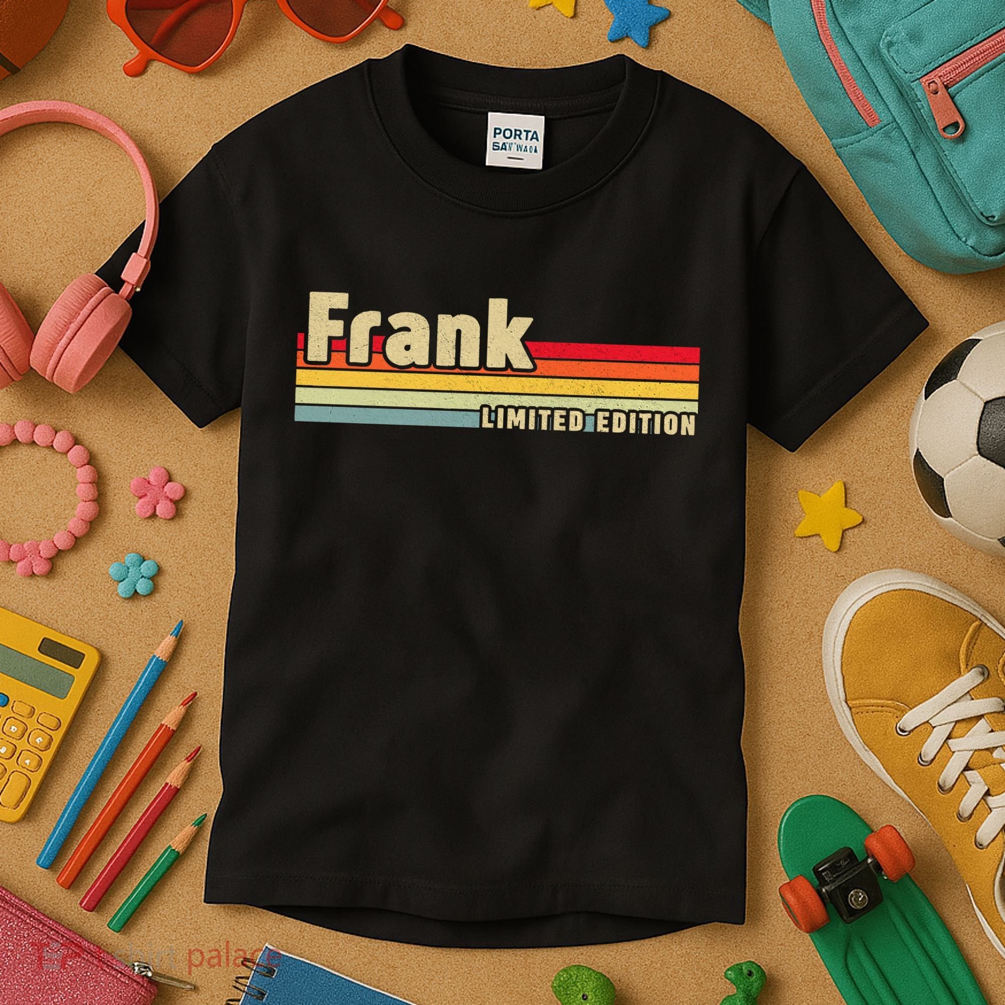 Frank Gift Name Personalized Birthday Funny Christmas Kids T-Shirt