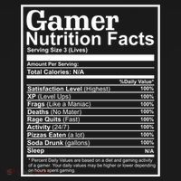 Funny Gamer Nutrition Facts Gaming Chart Pizzas Eating Cool Great Gift Women's Hoodie thumb 2