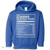 Funny Gamer Nutrition Facts Gaming Chart Pizzas Eating Cool Great Gift Toddler Hoodie thumb 0