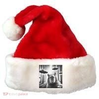 Funny Graphic Novelty Capybara Selfie With Ufo Weird Silly Santa Hat thumb 0