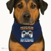 Funny Gamer Nerd Gaming USA-Made Doggie Bandana thumb 1