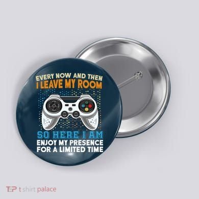 Funny Gamer Nerd Gaming Button