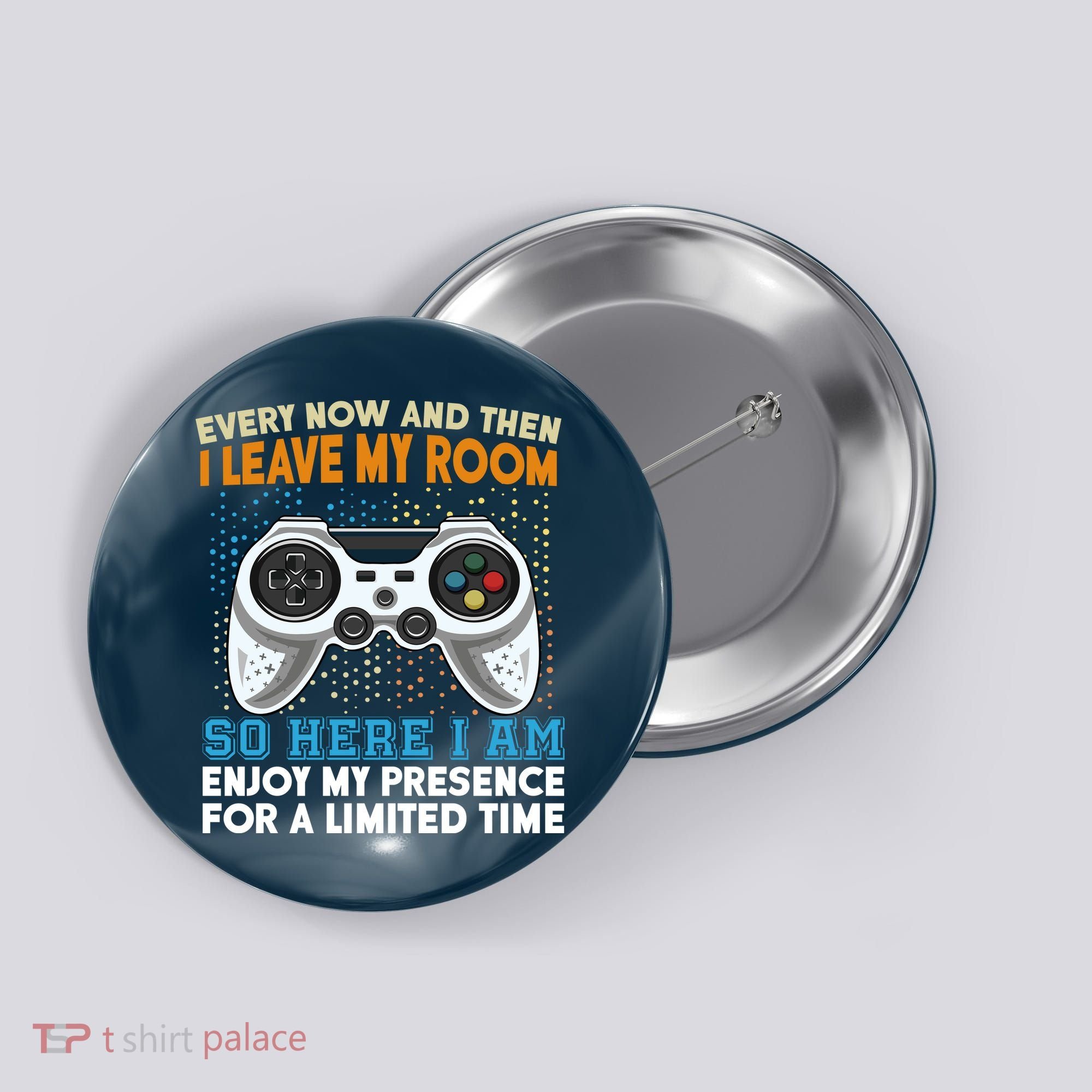 Funny Gamer Nerd Gaming Button