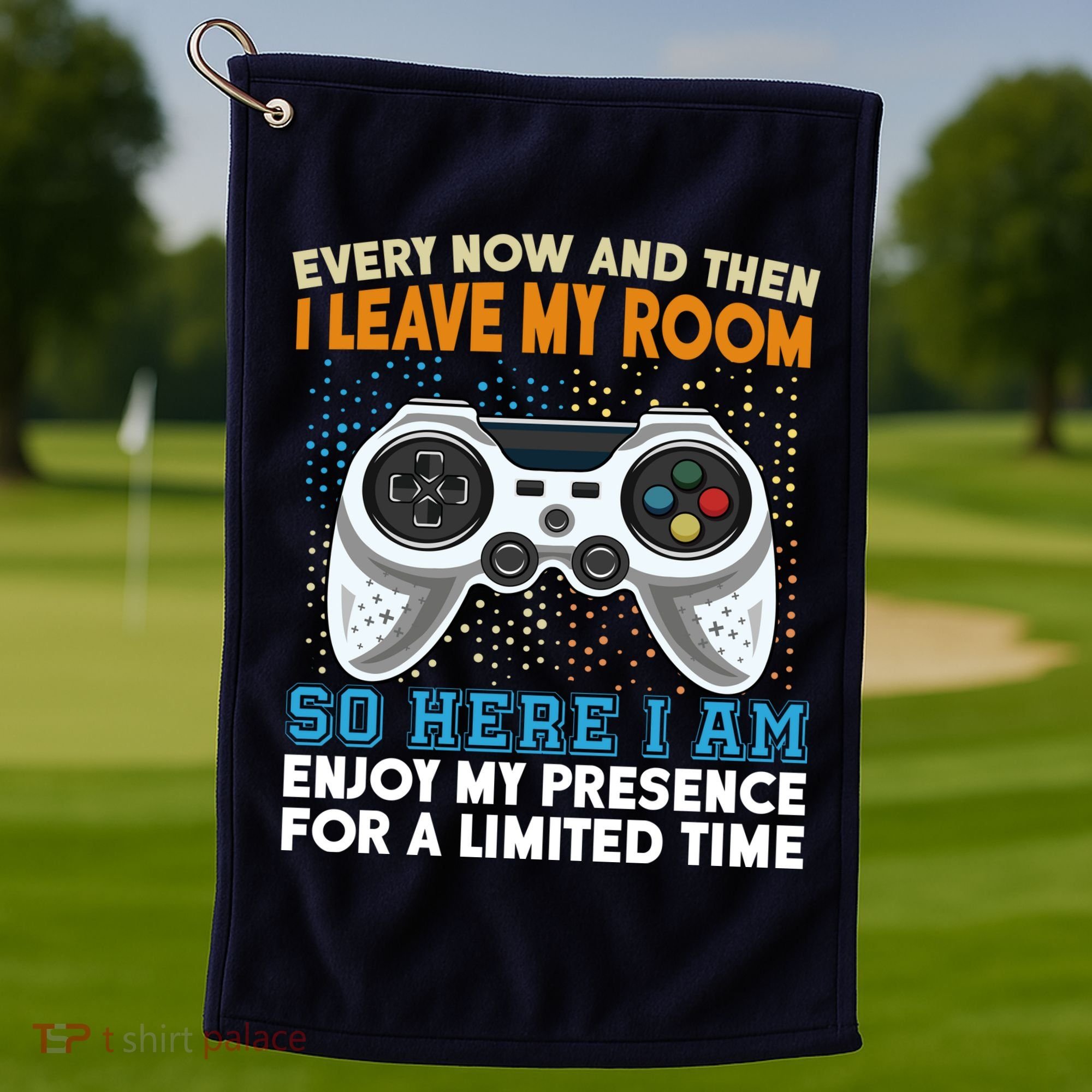 Funny Gamer Nerd Gaming Golf Towel