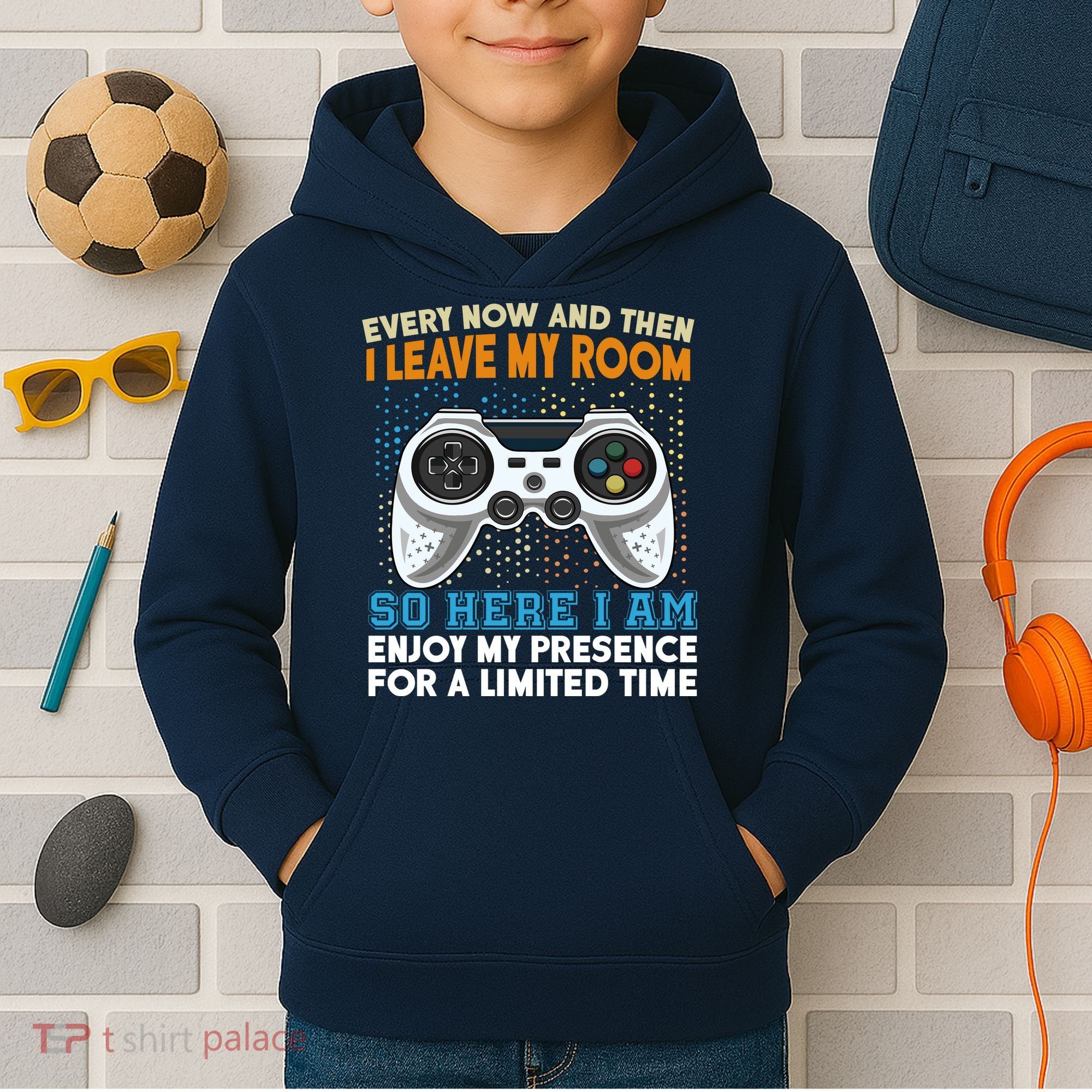 Funny Gamer Nerd Gaming Kids Hoodie