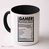 Funny Gamer Nutrition Facts Coffee Mug thumb 0