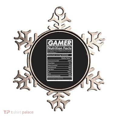 Funny Gamer Nutrition Facts Ornament