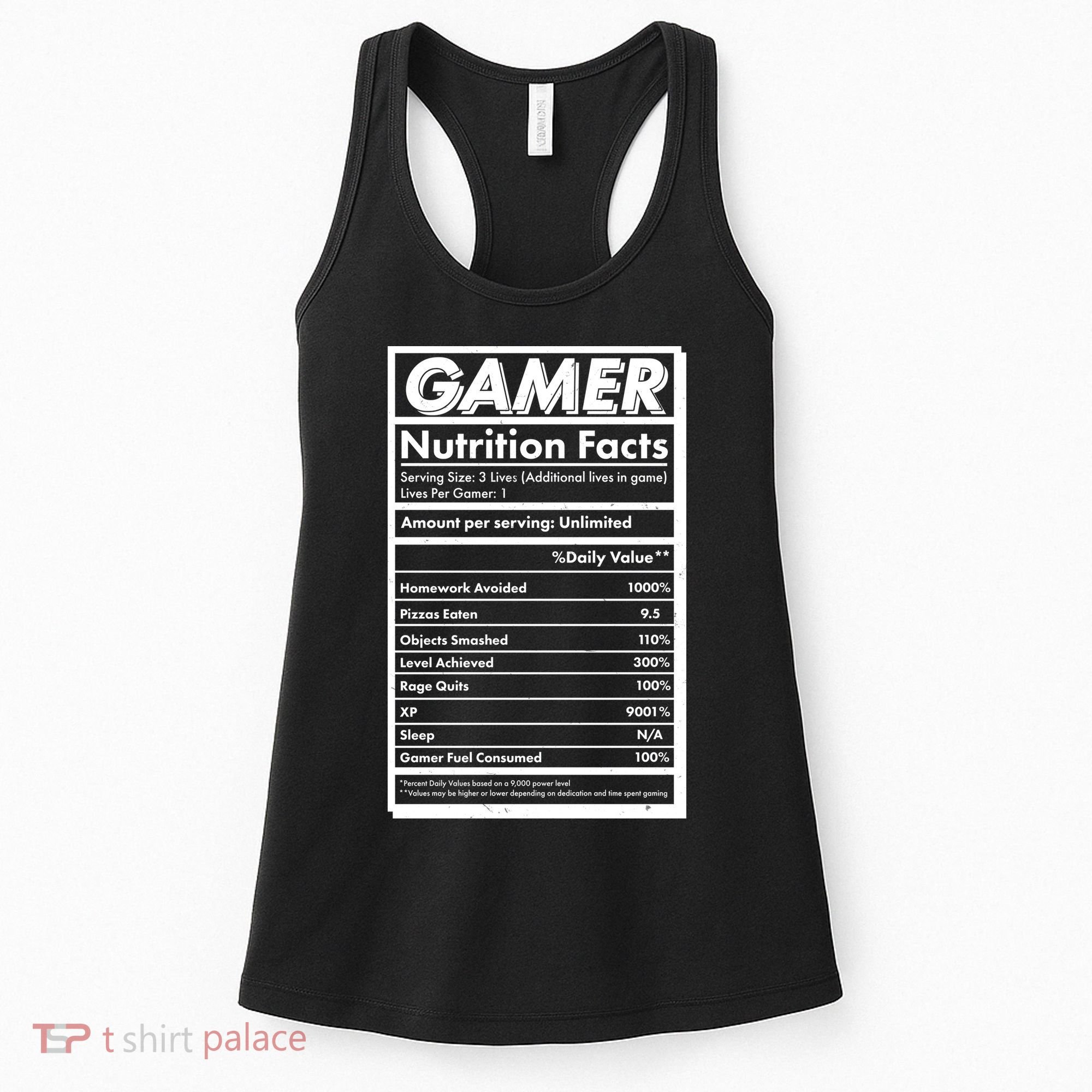 Funny Gamer Nutrition Facts Women's Tank Top