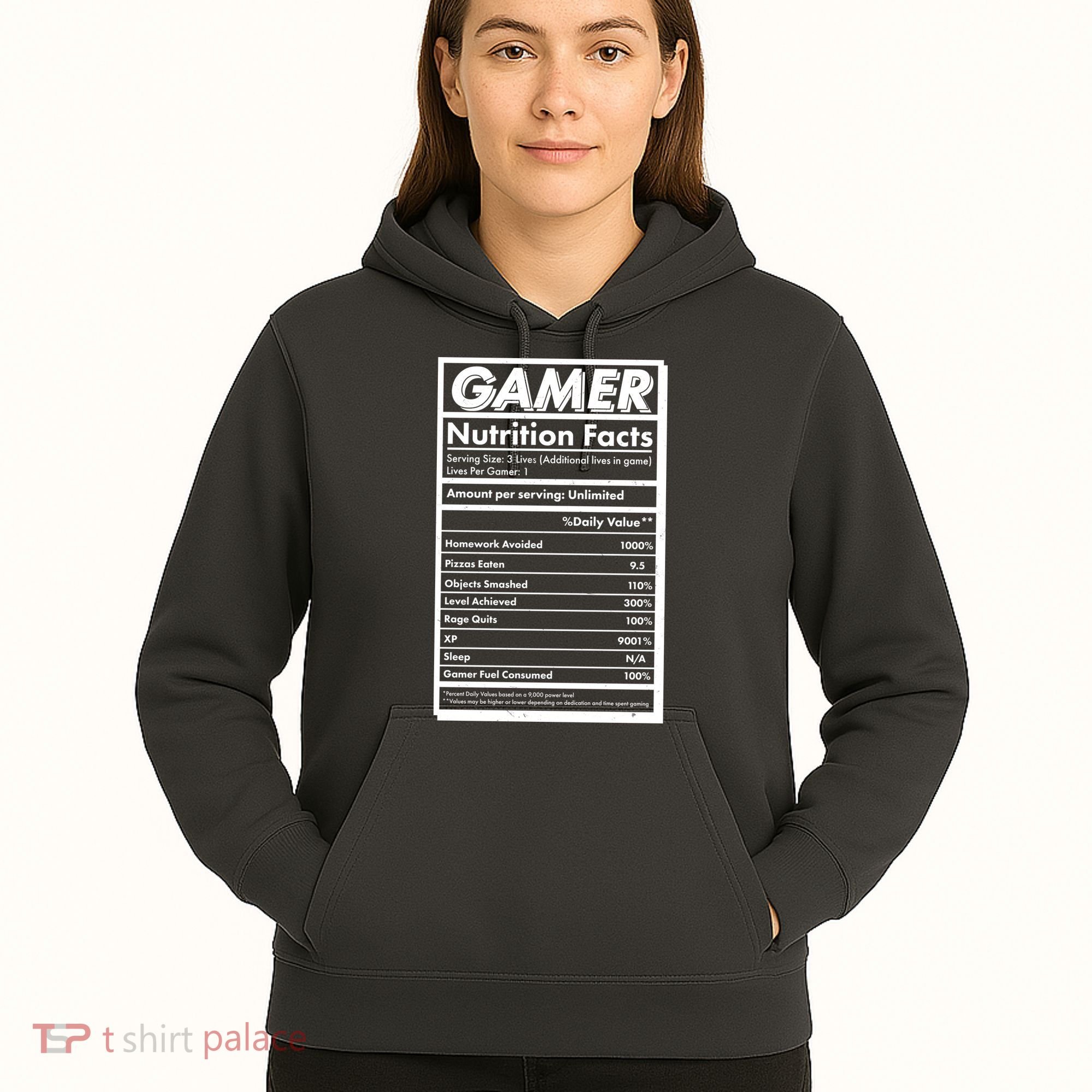 Funny Gamer Nutrition Facts Hoodie