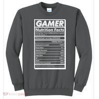 Funny Gamer Nutrition Facts Sweatshirt thumb 0