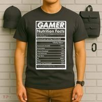 Funny Gamer Nutrition Facts T-Shirt thumb 6