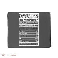 Funny Gamer Nutrition Facts Mousepad thumb 0