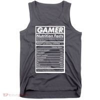 Funny Gamer Nutrition Facts Tank Top thumb 0