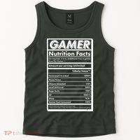 Funny Gamer Nutrition Facts Tank Top thumb 2