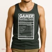 Funny Gamer Nutrition Facts Tank Top thumb 3