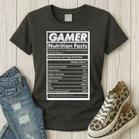 Funny Gamer Nutrition Facts Women's T-Shirt thumb 3