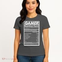 Funny Gamer Nutrition Facts Women's T-Shirt thumb 4