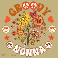 Funny Groovy Nonna Groovy Birthday Matching Birthday Party Hoodie thumb 2