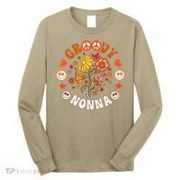 Funny Groovy Nonna Groovy Birthday Matching Birthday Party Long Sleeve Shirt thumb 0