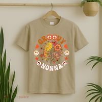 Funny Groovy Nonna Groovy Birthday Matching Birthday Party T-Shirt thumb 2