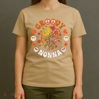 Funny Groovy Nonna Groovy Birthday Matching Birthday Party T-Shirt thumb 4