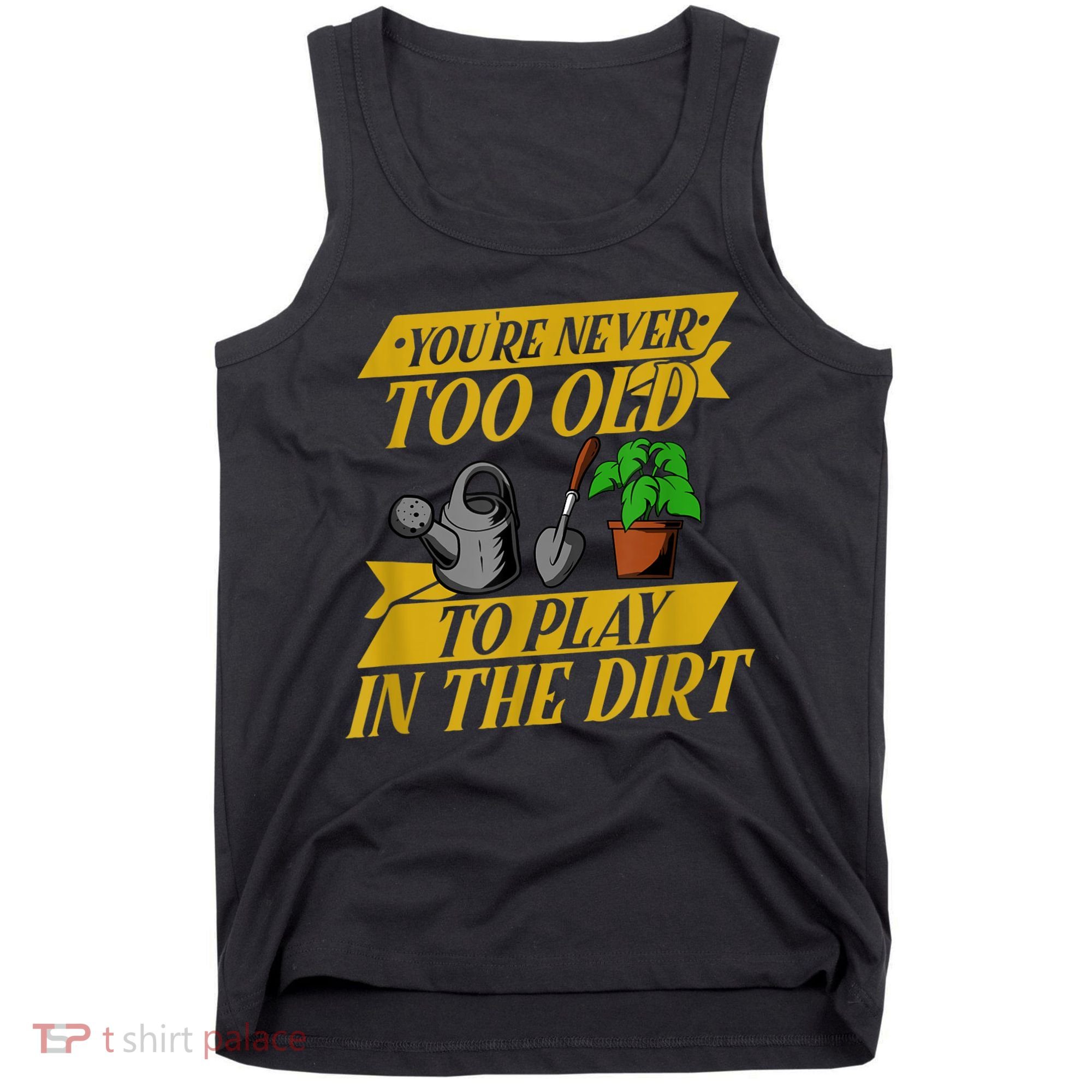 Funny Gardening Old People Flower Gardener Tank Top