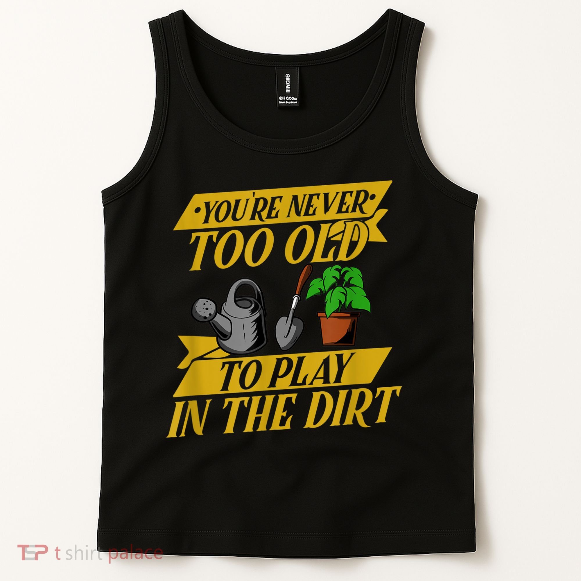 Funny Gardening Old People Flower Gardener Tank Top