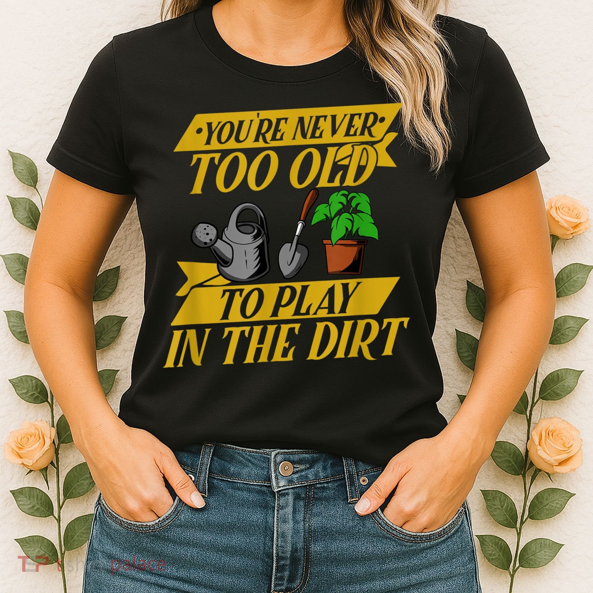 Funny Gardening Old People Flower Gardener Women's T-Shirt