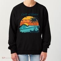 Funny Gulf Of Mexico Beach Palms Summer Vacation Women's Sweatshirt thumb 0