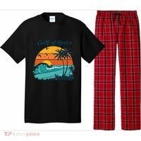 Funny Gulf Of Mexico Beach Palms Summer Vacation Pajama Set thumb 0