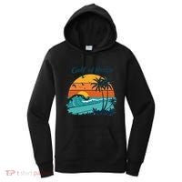 Funny Gulf Of Mexico Beach Palms Summer Vacation Women's Hoodie thumb 0