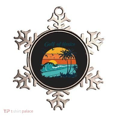 Funny Gulf Of Mexico Beach Palms Summer Vacation Ornament