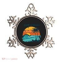Funny Gulf Of Mexico Beach Palms Summer Vacation Ornament thumb 0
