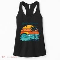 Funny Gulf Of Mexico Beach Palms Summer Vacation Women's Tank Top thumb 0