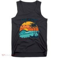 Funny Gulf Of Mexico Beach Palms Summer Vacation Tank Top thumb 0
