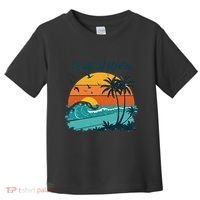 Funny Gulf Of Mexico Beach Palms Summer Vacation Toddler T-Shirt thumb 0