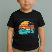 Funny Gulf Of Mexico Beach Palms Summer Vacation Toddler T-Shirt thumb 2